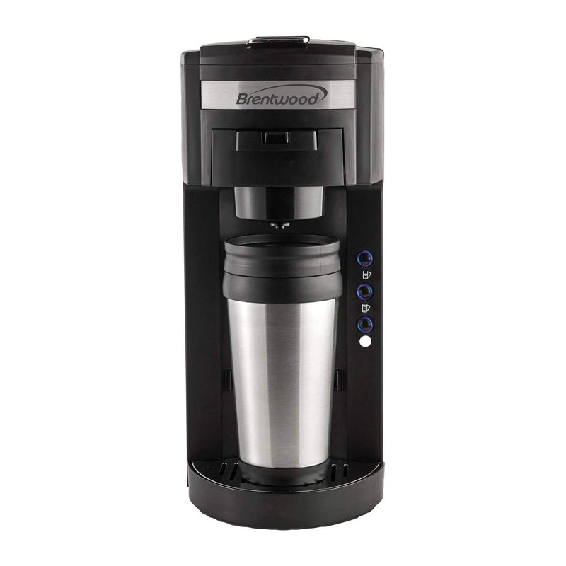 Brentwood Home Kitchen Cold Iced Coffee & Tea Maker Brew Machine w/ Travel Mug