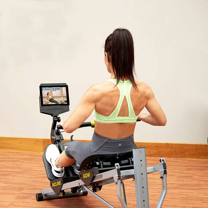Total Gym Ergonomic Folding Incline Rowing Machine with 6 Levels of Resistance - VMInnovations
