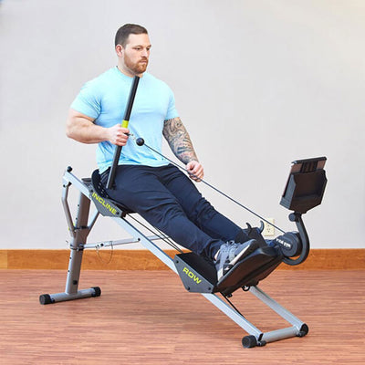 Total Gym Ergonomic Folding Incline Rowing Machine with 6 Levels of Resistance