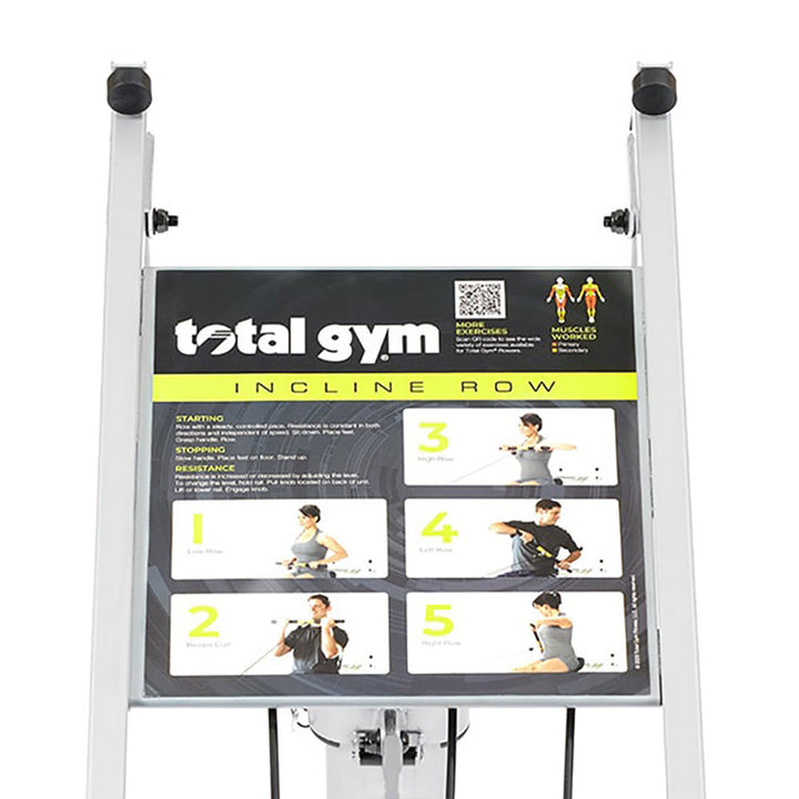 Total Gym Ergonomic Folding Incline Rowing Machine with 6 Levels of Resistance - VMInnovations
