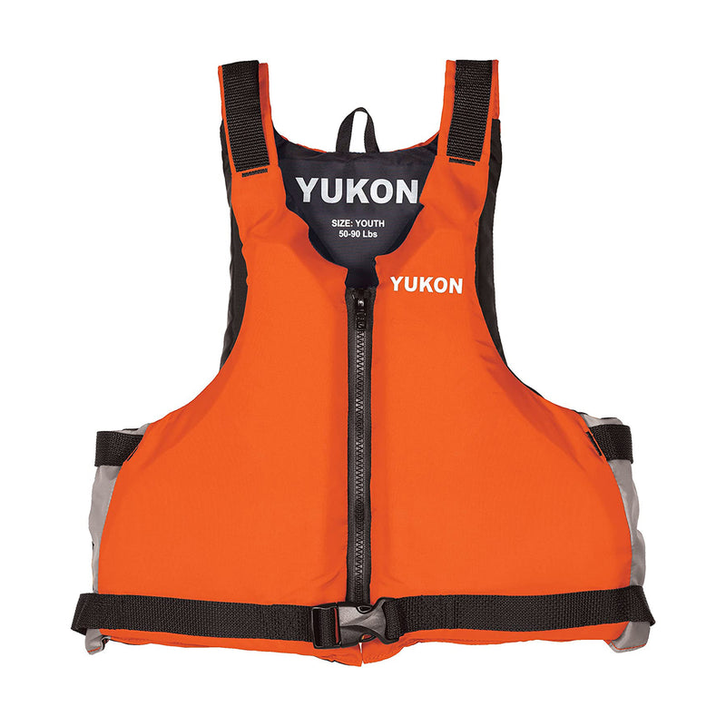 Kwik Tek Airhead Yukon Livery Type III Adult Paddle Vest Life Jacket, XL, Orange