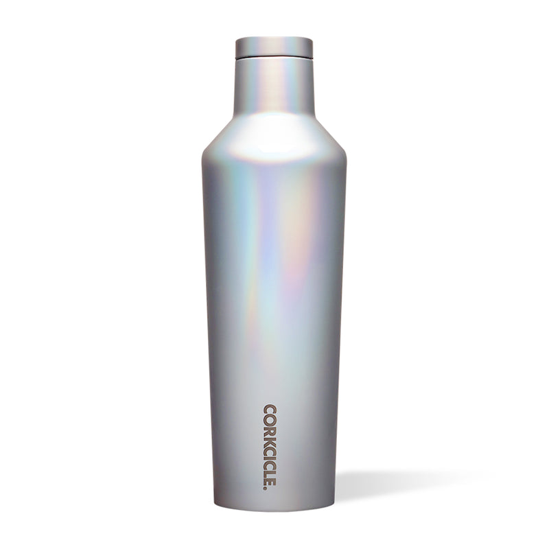 Corkcicle Classic 16 Oz Canteen Stainless Steel Water Bottle, Prismatic Silver