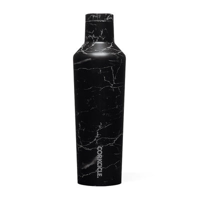 Corkcicle Classic 16 Oz Stainless Steel Water Bottle, Black Marble (Open Box)