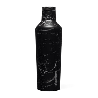 Corkcicle Classic 16 Oz Canteen Stainless Steel Water Bottle, Nero Black Marble