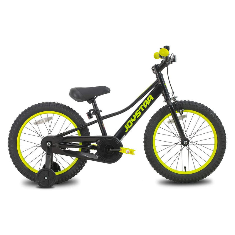 JOYSTAR NEO BMX Kids Bike for Boys Ages 7+ w/Training Wheels, 20", Black (Used)