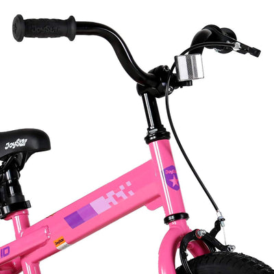 JOYSTAR Whizz Kids Bike for Boys & Girls Ages 5-9 with Kickstand, 18", Pink