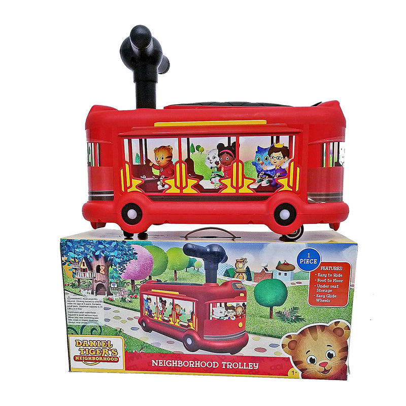 Best Ride On Cars Licensed Trolley Push Car, Red