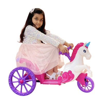 Best Ride on Cars Kids Unicorn Carriage Powered Ride on Car, Pink and Purple