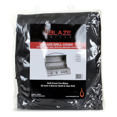 Blaze Grills Weather Resisting Grill Cover for Medium 4 Burner Grill, Black
