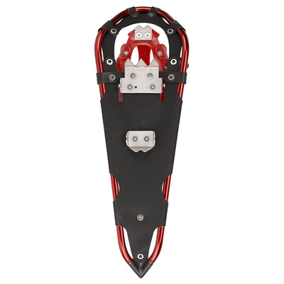 Crescent Moon Athletic Recreational Running Snowshoes for Adults, Gold 12, Red