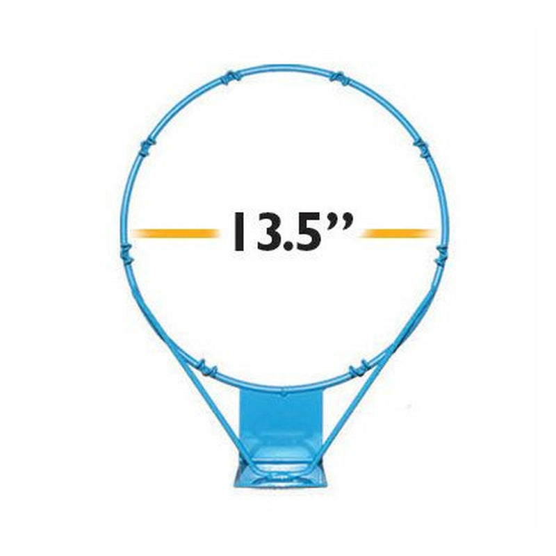 Dunn-Rite 13.5" PoolSport Stainless Steel Replacement Basketball Rim, Light Blue