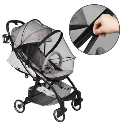 Beberoad Protection Mosquito Net for Strollers and Bassinets, Black (Open Box)
