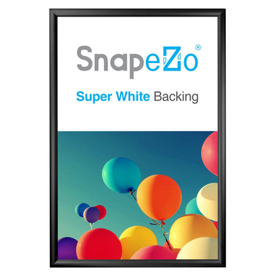 SnapeZo Aluminum Metal Front Loading Snap Poster Frame, Black, 26 x 38 Inches
