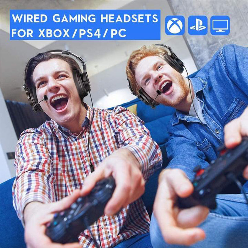 OneOdio A71D Computer Gaming Wired Over Ear Headset with Detachable Microphone