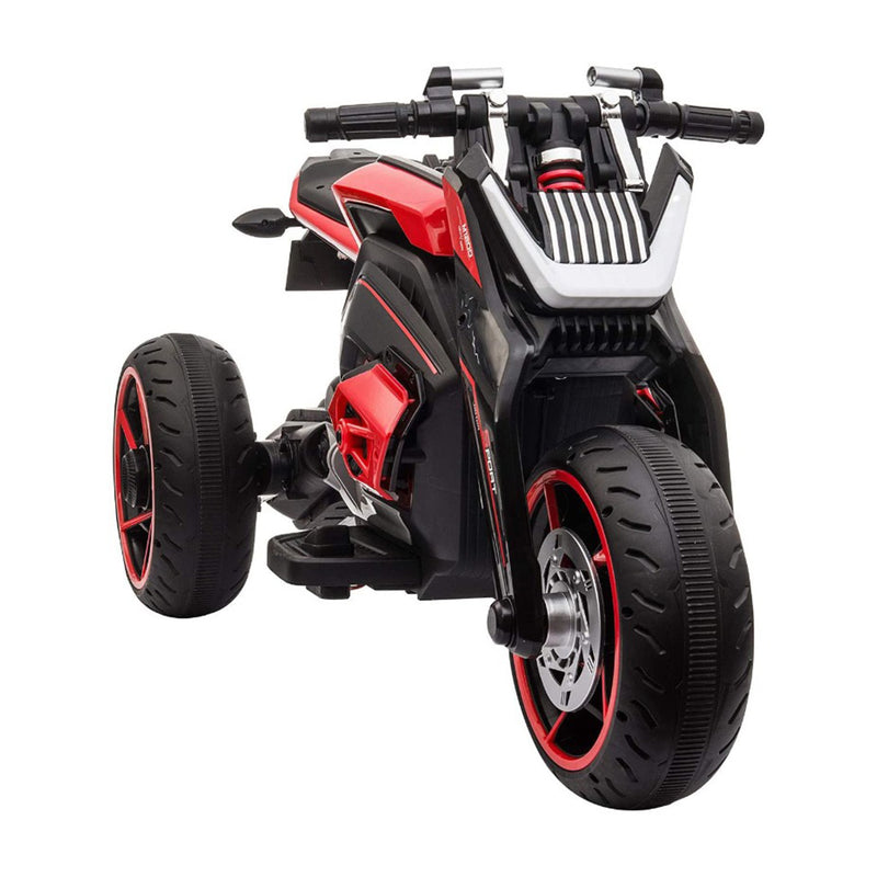TOBBI 12 Volt Battery Powered 3 Wheeled Ride On Motorcycle, Red