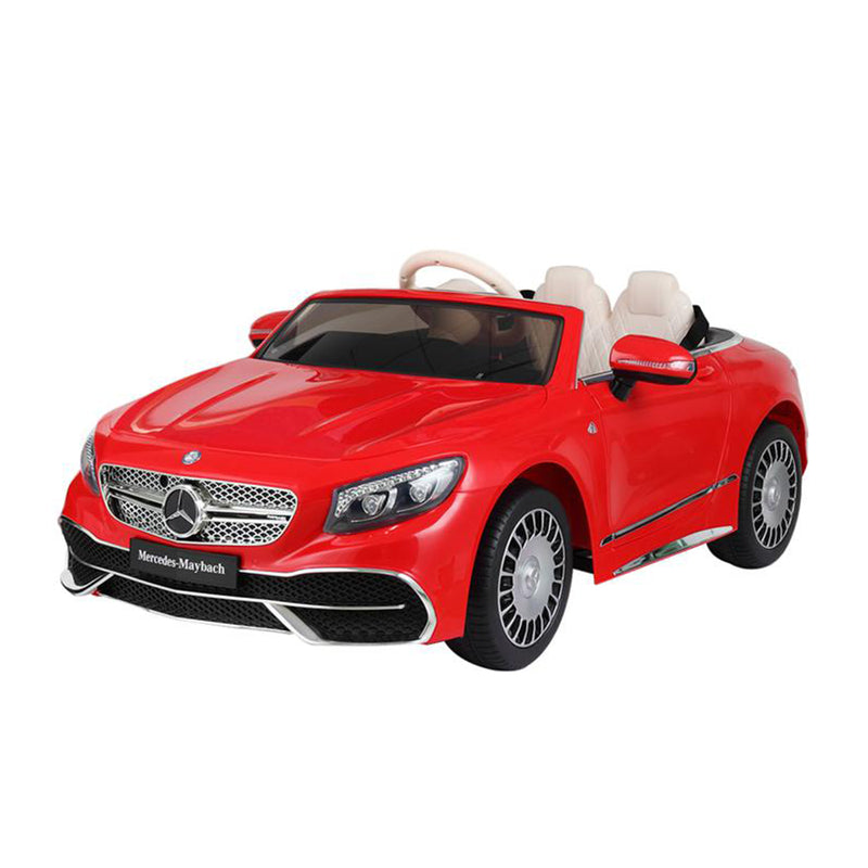 TOBBI 12V Kids Rechargeable Battery Ride On Toy Mercedes Maybach Car w/RC, Red