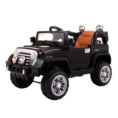 TOBBI 12V Kids Rechargeable Ride On Toy Truck w/Remote Control, Black(For Parts)