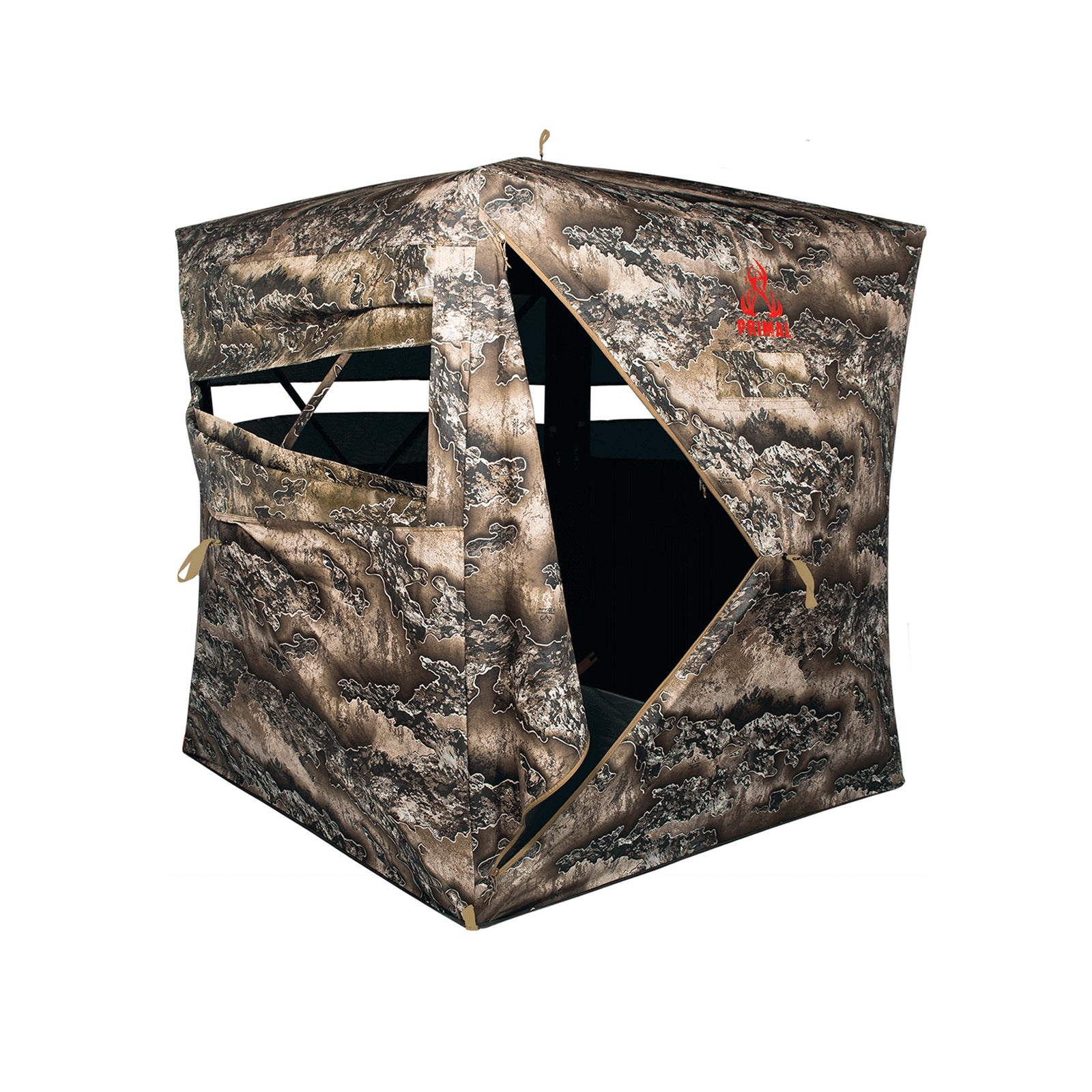 Primal Treestands Wraith 270 Deluxe 2 Person Pop Up Hunting Blind, Camouflage - VMInnovations