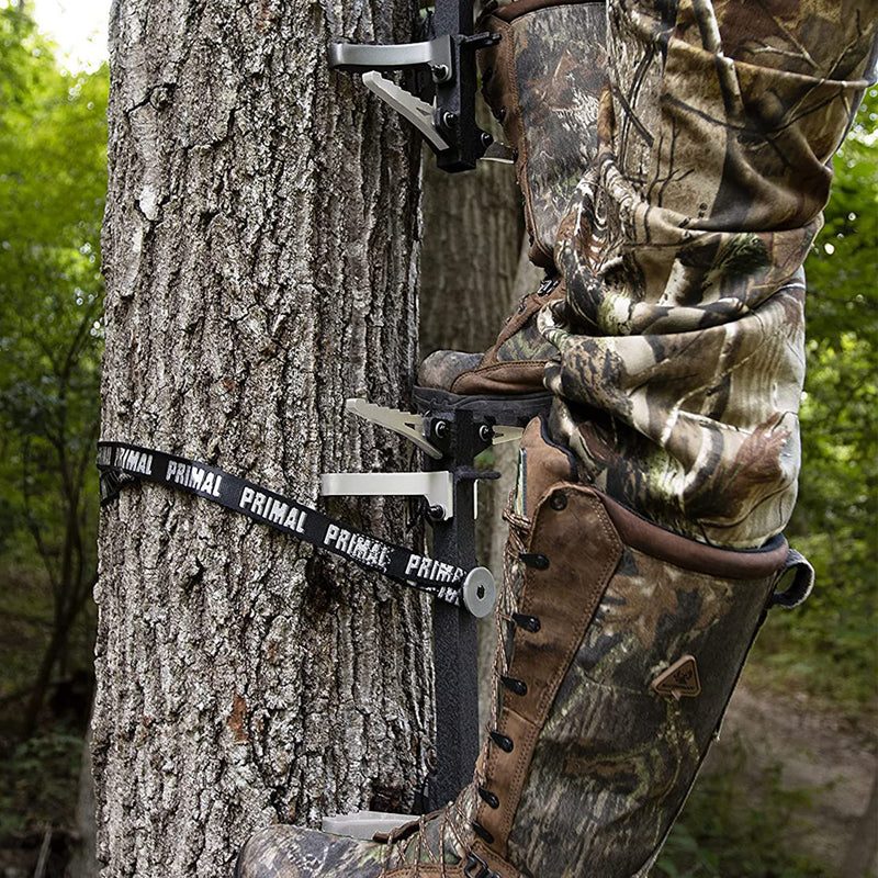 Primal Treestands 4 Pc Double Step Aluminum Snap Stix Hunting Tree Climbing Gear
