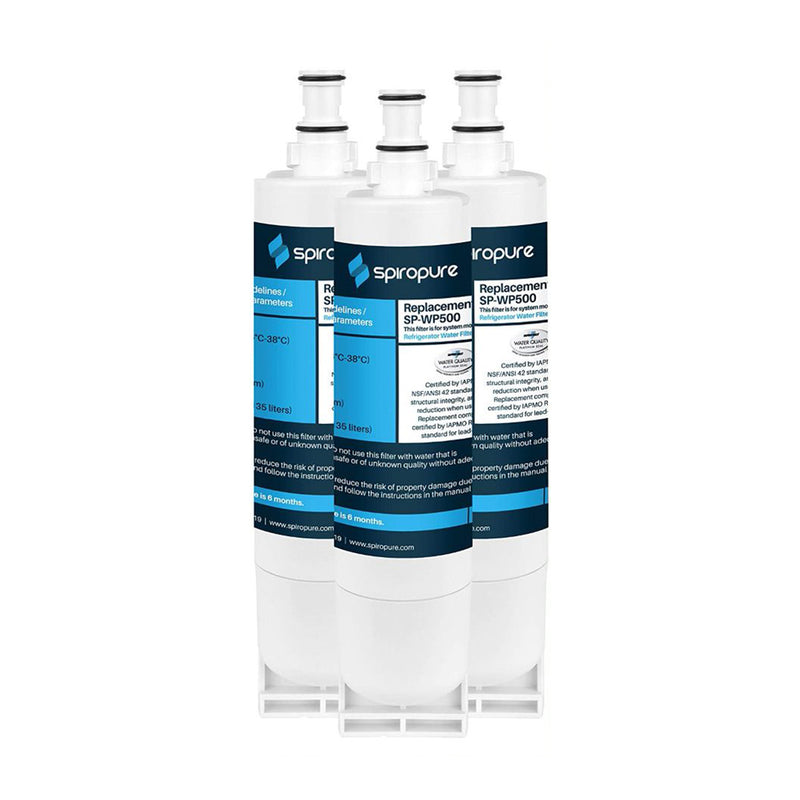 SpiroPure SP-WP500-3PK Certified Refrigerator Water Filter Replacement, 3 Pack