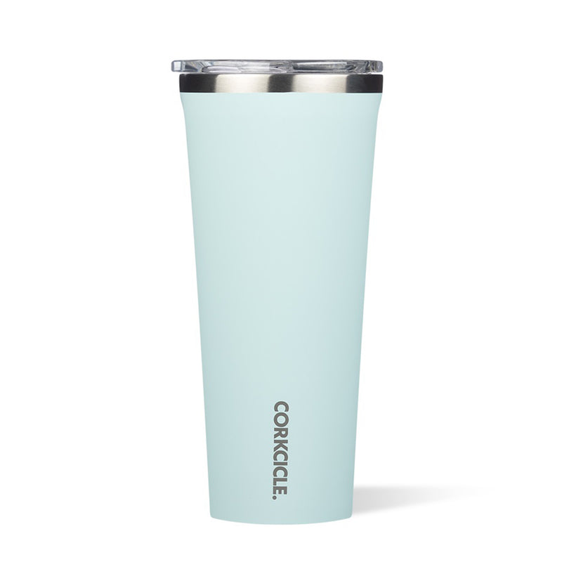Corkcicle Classic 24oz Stainless Steel Tumbler w/ Lid, Powder Blue (Damaged)