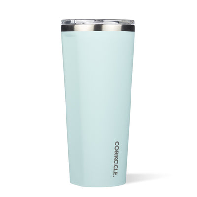 Corkcicle Classic 24oz Stainless Steel Tumbler w/ Lid, Powder Blue (Damaged)