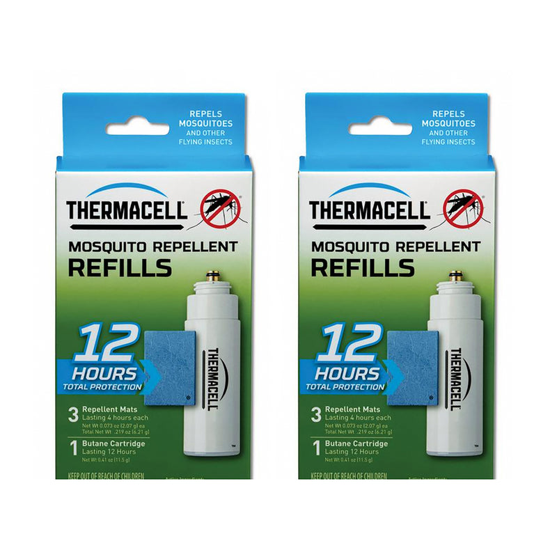 Thermacell 12-Hr Mosquito Repeller Refill w/3 Mats & 1 Cartridge (4 Pack)