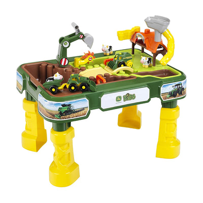 Theo Klein John Deere Farm 2 In 1 Sand and Water Kids' Play Table (Open Box)
