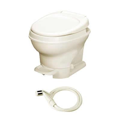Thetford Aqua Magic RV Pedal Flush Low Profile Toilet & Hand Sprayer (Open Box)