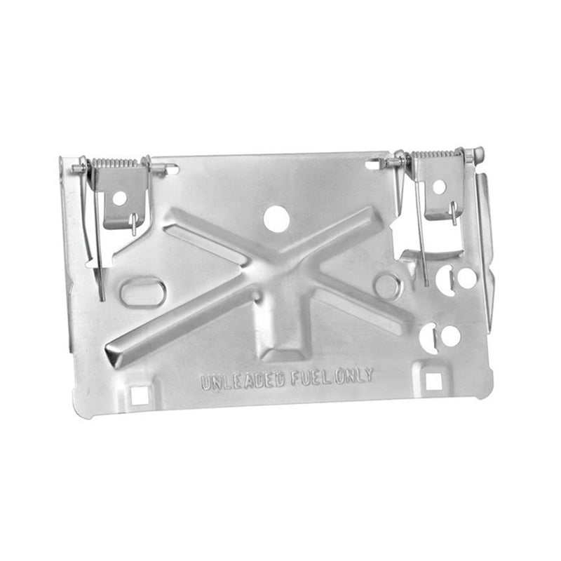 Draw-Tite 49802 Metal Fold Down Hinge Mount Access License Plate Holder, Silver