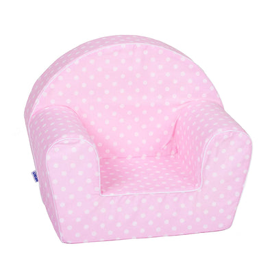 Delsit Lightweight Toddler Chair and Kids Reading Armchair, Pink w/ Dots (Used) - VMInnovations