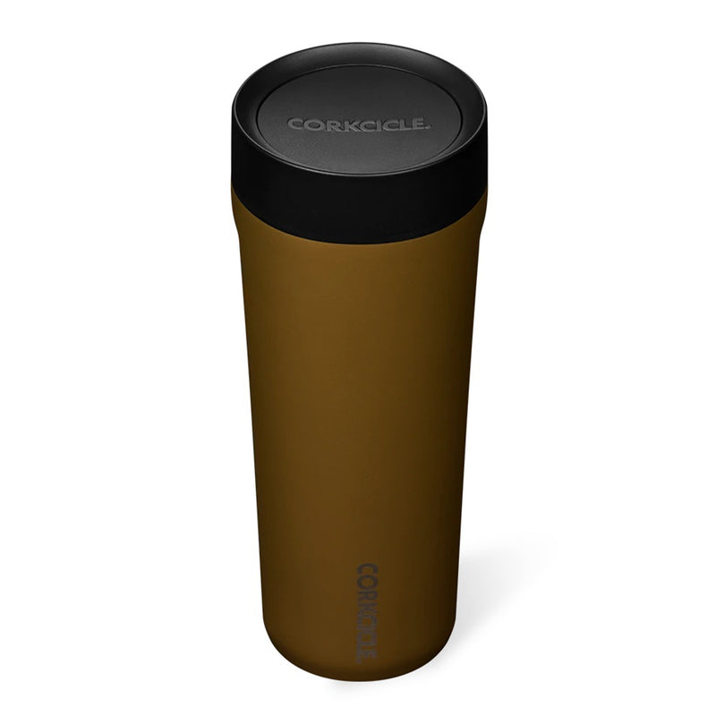 Corkcicle Commuter Cup 17 Oz Insulated Spill Proof Coffee Mug, Ceramic Gold