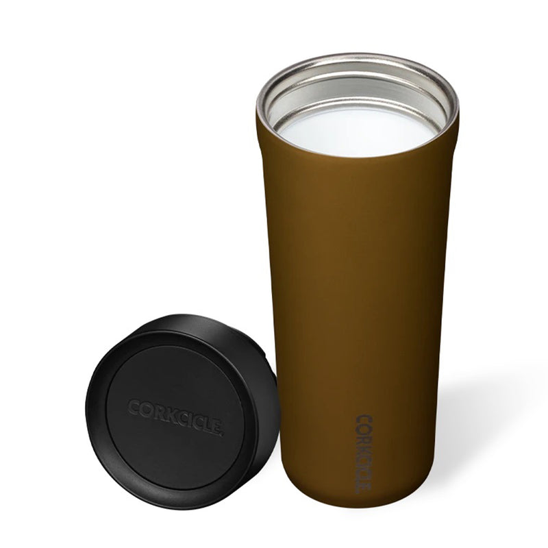Corkcicle Commuter Cup 17 Oz Insulated Spill Proof Coffee Mug, Ceramic Gold