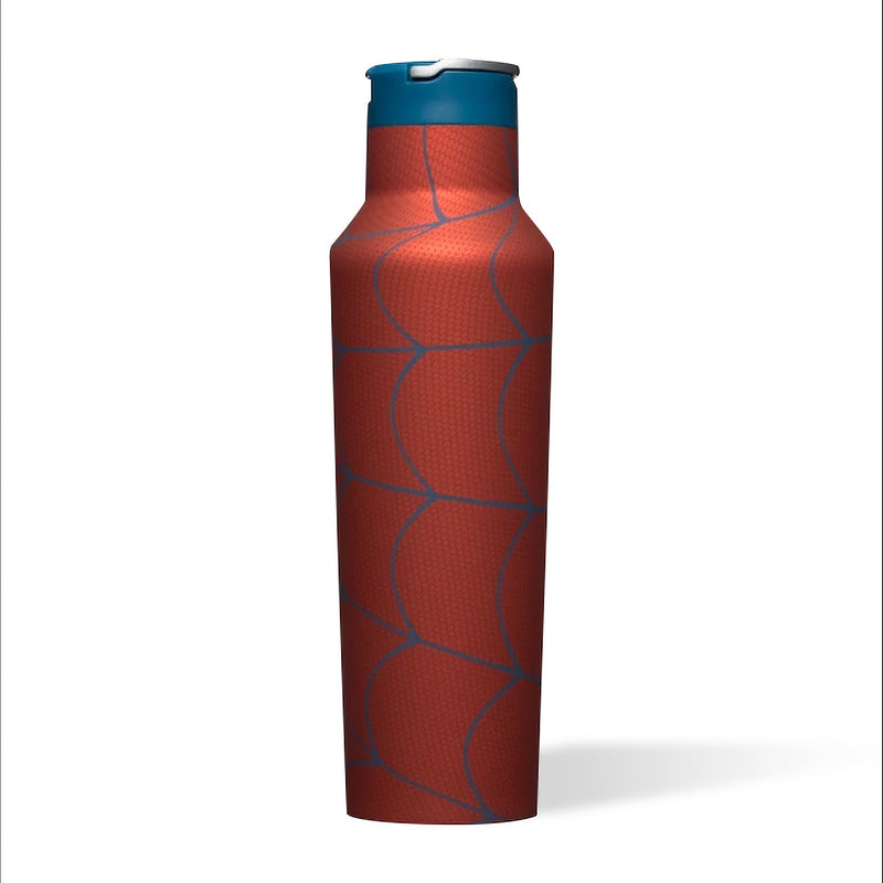 Corkcicle Marvel 20 Ounce Sport Canteen Stainless Steel Water Bottle, Spiderman