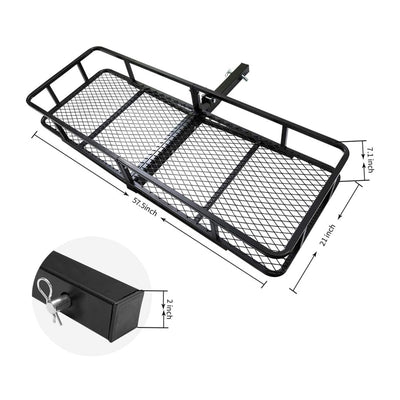 Fieryred Folding Steel Mesh Carrier Luggage Basket w/ 500lbs Capacity (Open Box)