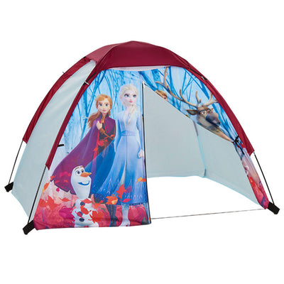 Exxel Outdoors Disney Frozen 2 Kids 4 Pc Camping Set w/Tent & Sleeping Bag(Used)