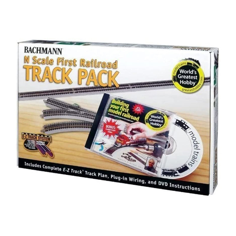 Bachmann Trains N Scale Trailblazer with Track and 47 Piece Bulk Train Track Set