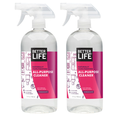 Better Life Filth Fighting All Purpose Cleaner 32 Fl Oz , Pomegranate (2 Pack)