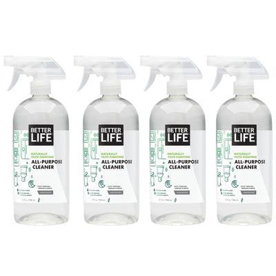 Better Life Filth Fighting All Purpose Cleaner, 32 Fl Oz, Unscented (4 Pack)