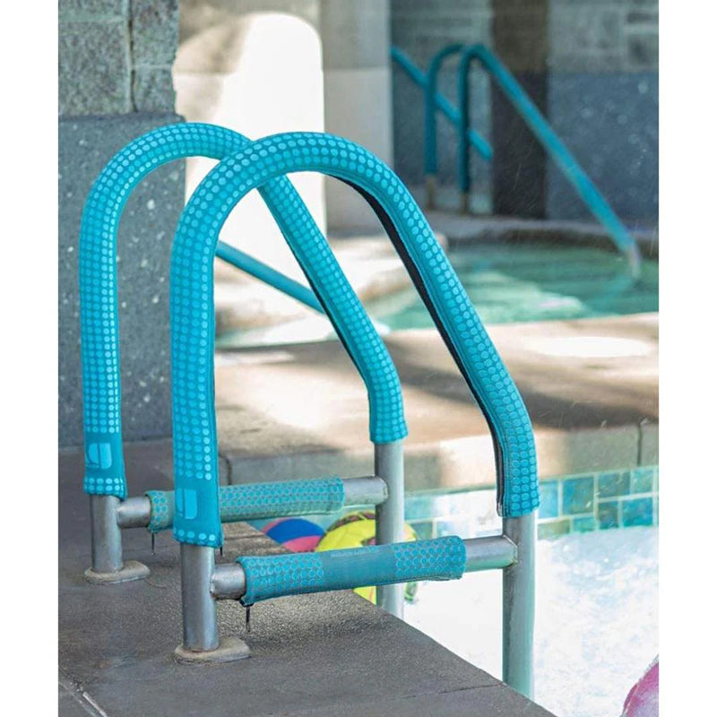 KoolGrips Comfort Cover 10 Foot Zippered Pool Ladder Grip Sleeve, Indian Teal