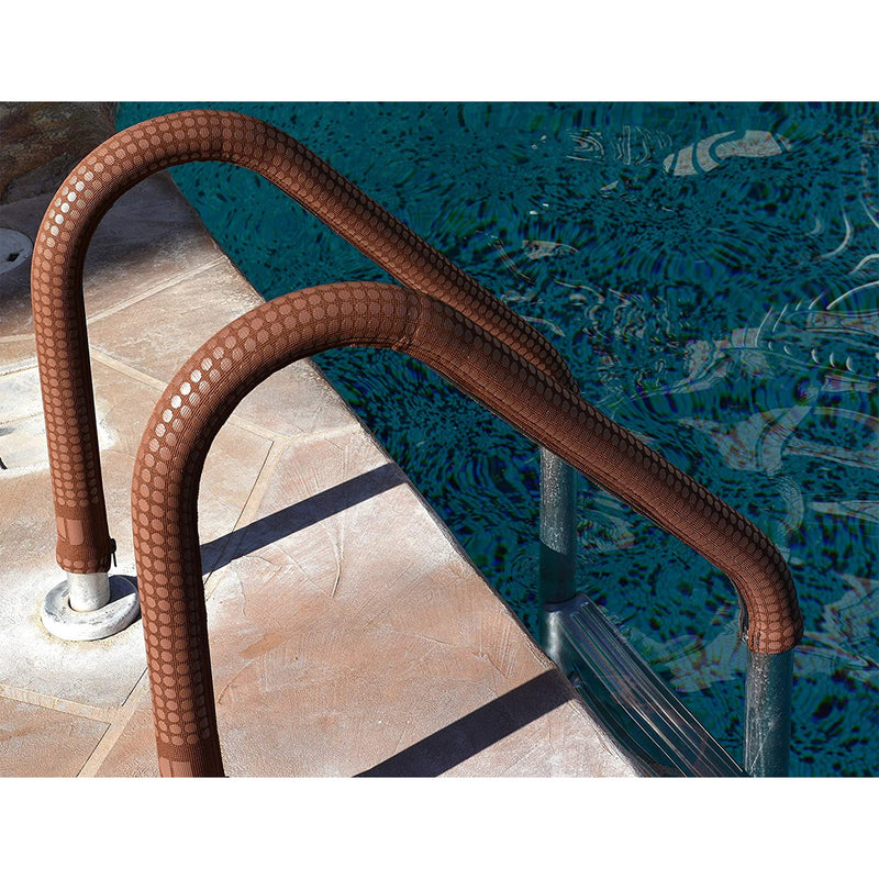 KoolGrips Comfort Cover 6 Foot Zippered Pool Ladder Grip Sleeve, Desert Tan
