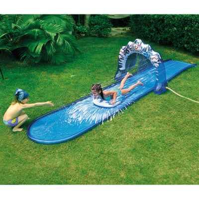 Jilong Slip and Slide Icebreaker Water Slide w/Racing Raft & Water Sprayer(Used)