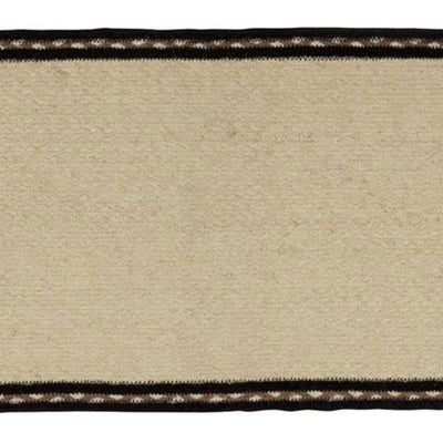 VHC Brands Sawyer Mill 13x48in Tabletop Jute Farmhouse Runner, Bleached White