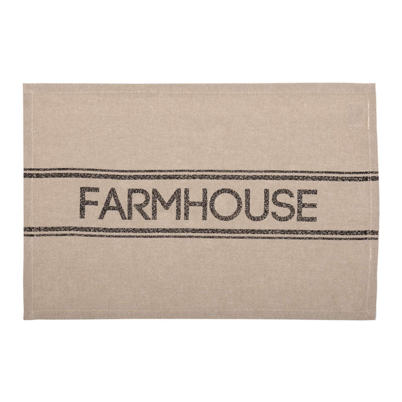 VHC Brands Sawyer Mill 12x18" Rectangular Cotton Placemats, Farmhouse, Set of 6