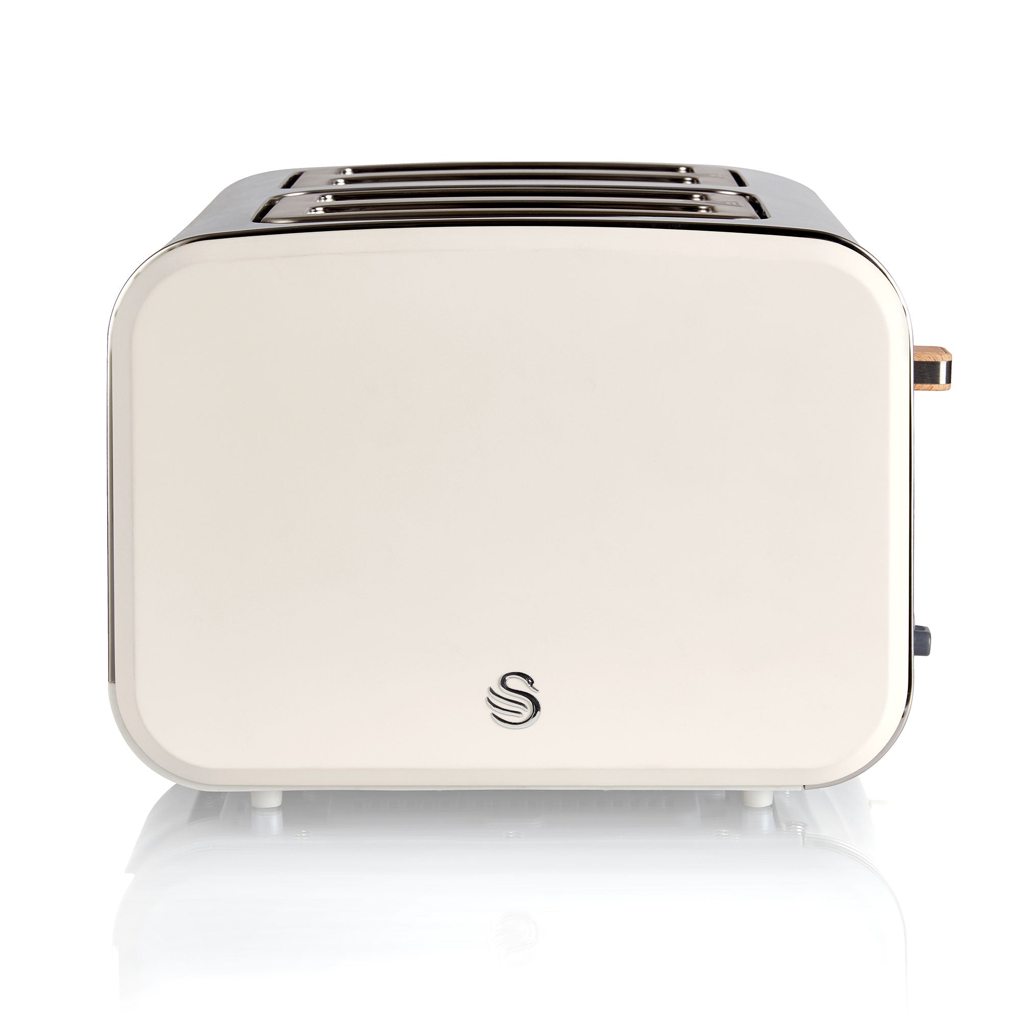 Salton Swan Nordic Toaster 4 Slice with 3 Modes and Crumb Tray (Open Box) - VMInnovations