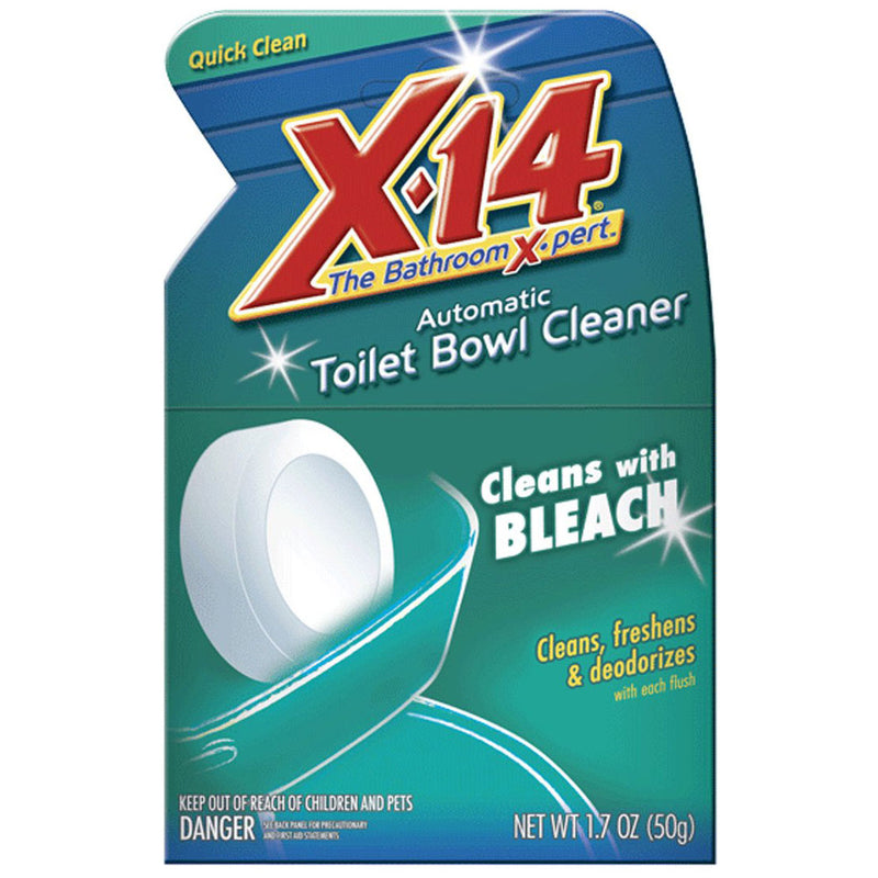 X-14 269070 Automatic Toilet Bowl Deodorizer and Cleaner with Chlorine Bleach