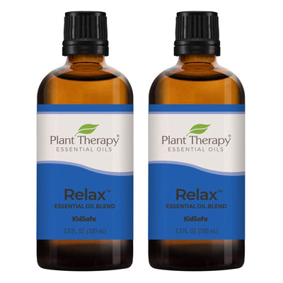 Plant Therapy Aromatherapy 100mL Essential Oil Blend, 3.3 Oz, Relax (2 Pack)