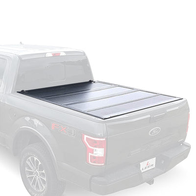 LEER Hard Quad Folding Tonneau Cover for 2019+ Ram with 5'7" Bed without Rambox