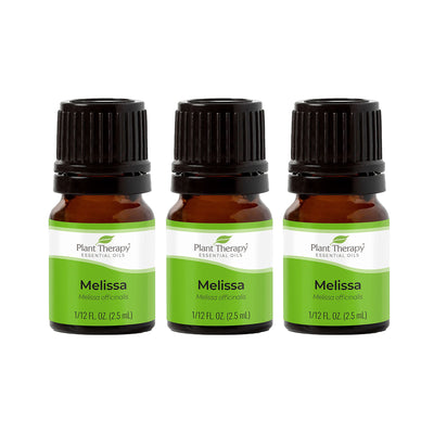 Plant Therapy 2.5mL Natural Aroma Diffusible Essential Oil, Melissa (3 Pack)