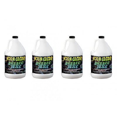 Froggy's Fog High Color Long Lasting Iridescent Bubble Juice, 1 Gallon (4 Pack)